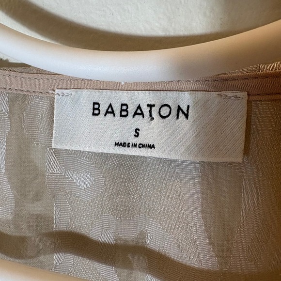 BABATON Sheer Randy Blouse Size Small - Picture 4 of 7